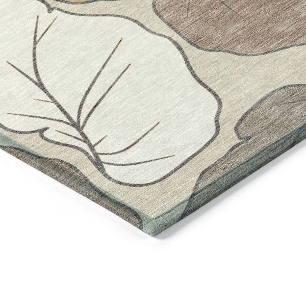 Chantille Machine Washable Indoor/Outdoor Abstract ACN2348 Linen 2 ft. x 3 ft. Accent Rug