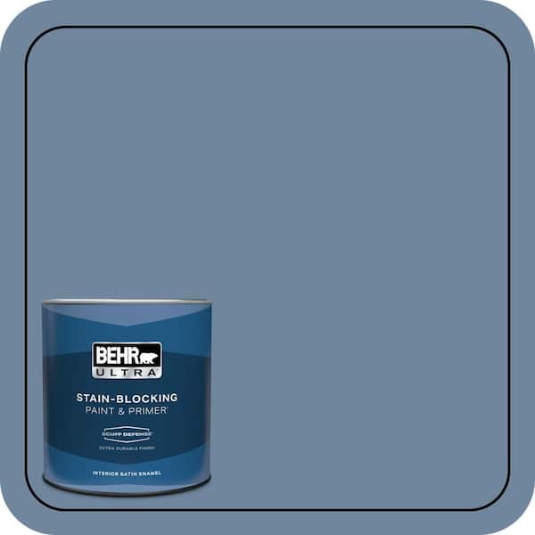 BEHR ULTRA 1 qt. #S520-5 Thundercloud Extra Durable Satin Enamel Interior Paint & Primer