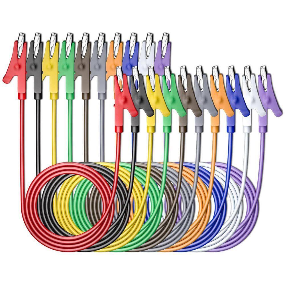10-Piece Set 1m Dual Ended Alligator Clips Electrical Test Leads Multicolor Wires for Circuit Testing Connection price history on PriceWatchPro