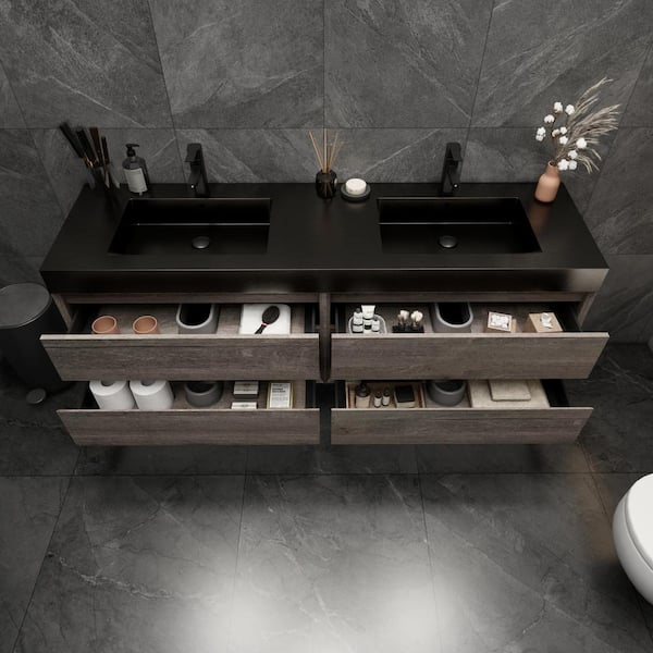 BV Better Vanity MIA 71 in. W. x 20 in. D x 24 in. H Double