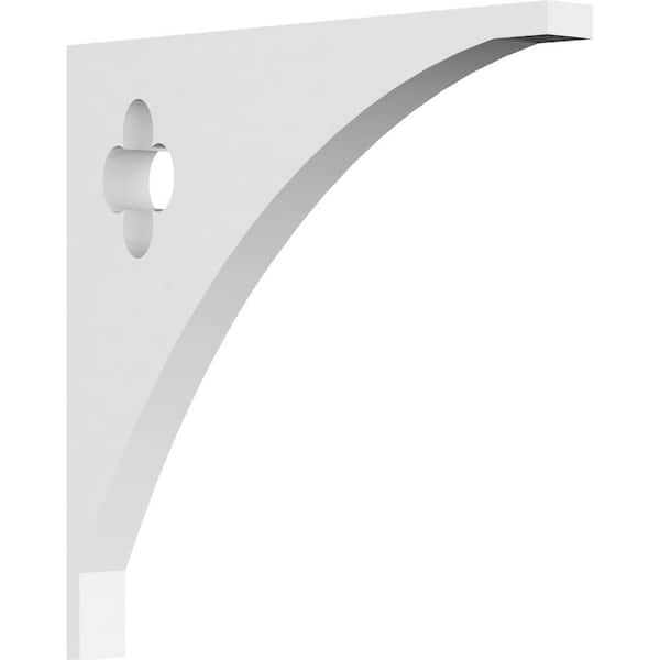 Ekena Millwork 5/8 in. W x 6 in. H x 6 in. D PVC Turner Bracket