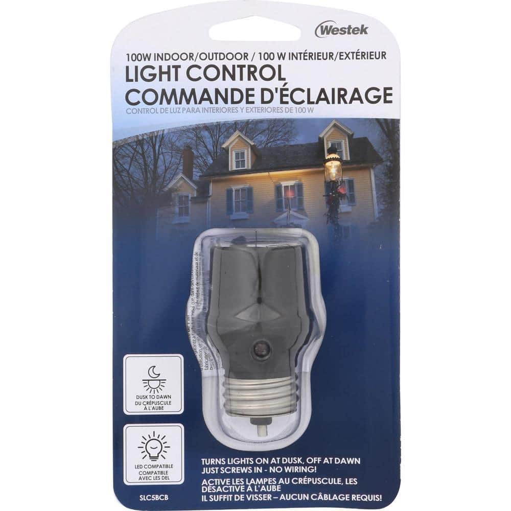 Bronze Finish Indoor/Outdoor Dusk-to-Dawn Light Control