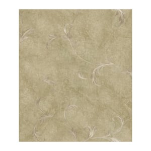 Gracie Brown Leafy Scroll Paper Strippable Roll Wallpaper (Covers 56.4 sq. ft.)