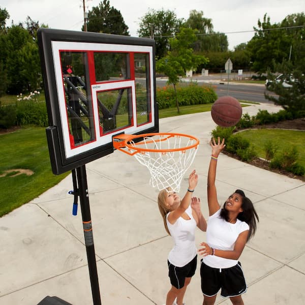 Lifetime Adjustable Portable Basketball Hoop, 46 inch Polycarbonate (90584)