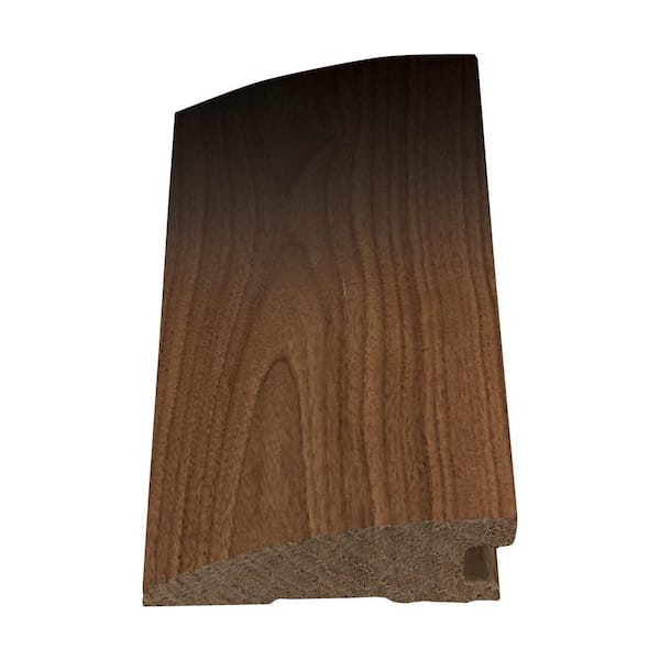 ASPEN FLOORING Caviar 5/8 in. Thick x 2 in. Width x 78 in. Length Flush Reducer American Walnut Hardwood Trim