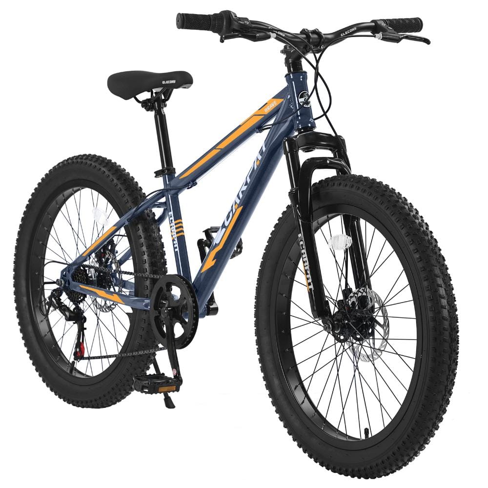 24 in. Fat Tire Mountain Bike, 7-Speed Shimano, Dual Disc Brake, High-Carbon Steel Frame, Front Suspension price history on PriceWatchPro
