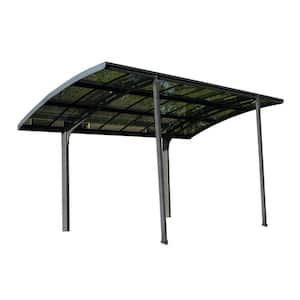 Arizona Breeze 10 ft. x 16 ft. Gray Single Slope Cantilever Carport with Detachable Winter Support Kit