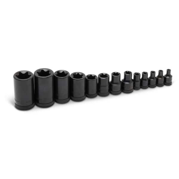 GEARWRENCH 1/4 in., 3/8 in. and 1/2 in. Drive External Torx Socket Set (13-Piece)