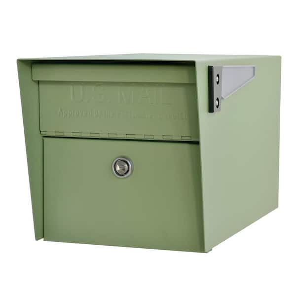 Mail Boss Mail Manager Locking Post-Mount Mailbox with High Security Reinforced Patented Locking System, Sage Green