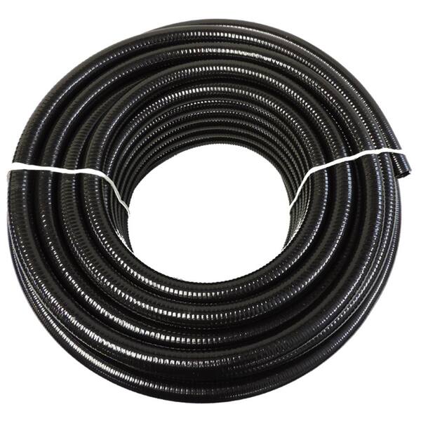 HYDROMAXX 1-1/4 in. x 10 ft. Black PVC Schedule 40 Flexible Pipe