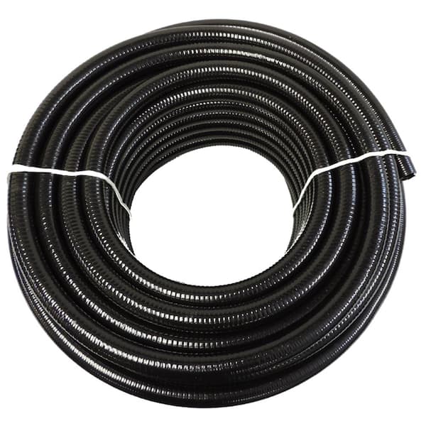 HYDROMAXX 1-1/4 in. x 50 ft. Black PVC Schedule 40 Flexible Pipe
