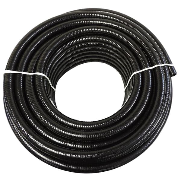HYDROMAXX 3 in. x 25 ft. Black PVC Schedule 40 Flexible Pipe