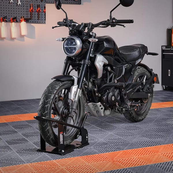 Motorcycle Wheel Chock 1800 lbs. Capacity Wheel Cradle Holder for 15 in. to 21 in. Off-Road and Standard Motorcycles