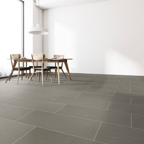 Metro Charcoal Bullnose 3 in. x 24 in. Matte Porcelain Wall Tile (12 pieces / 24 lin. ft. /Case)