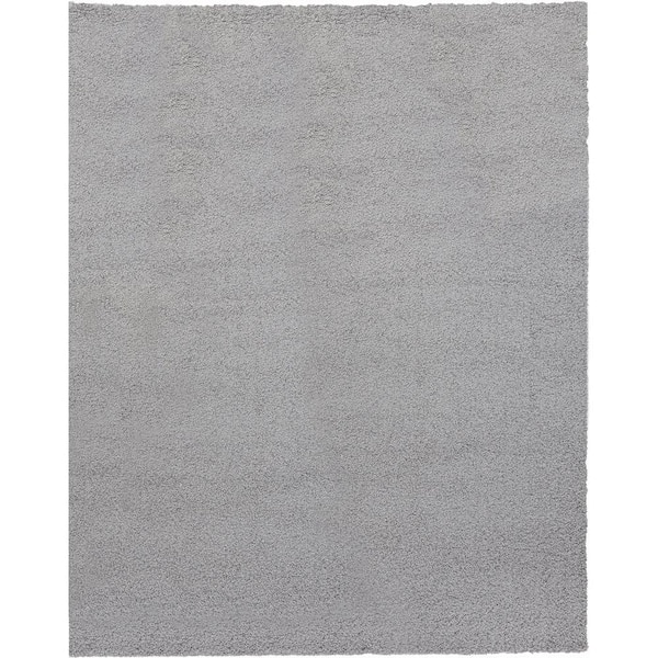 Unbranded Shaggy Gray 5 ft. x 7 ft. Area Rug