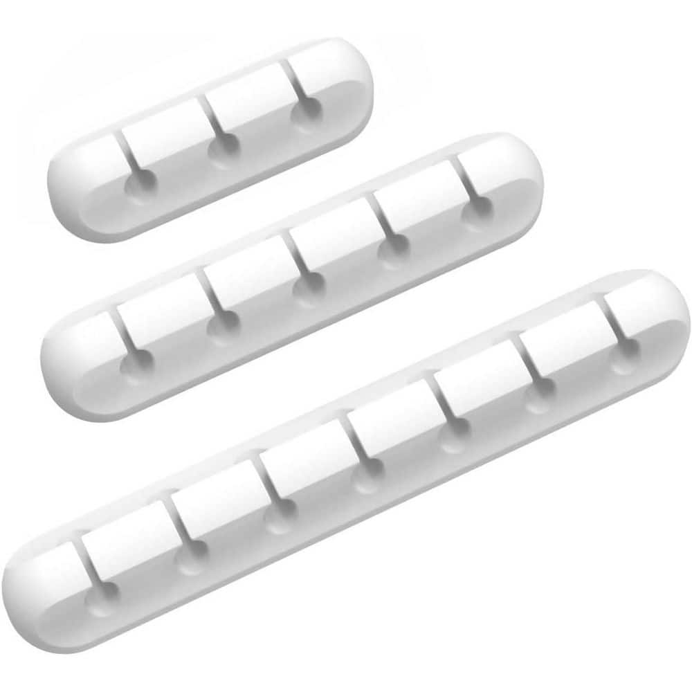 Cable Organizer 3 Pack Silicone Cord Holder White USB Wire Management Clips for Car Home Office 7 5 3 Slots price history on PriceWatchPro