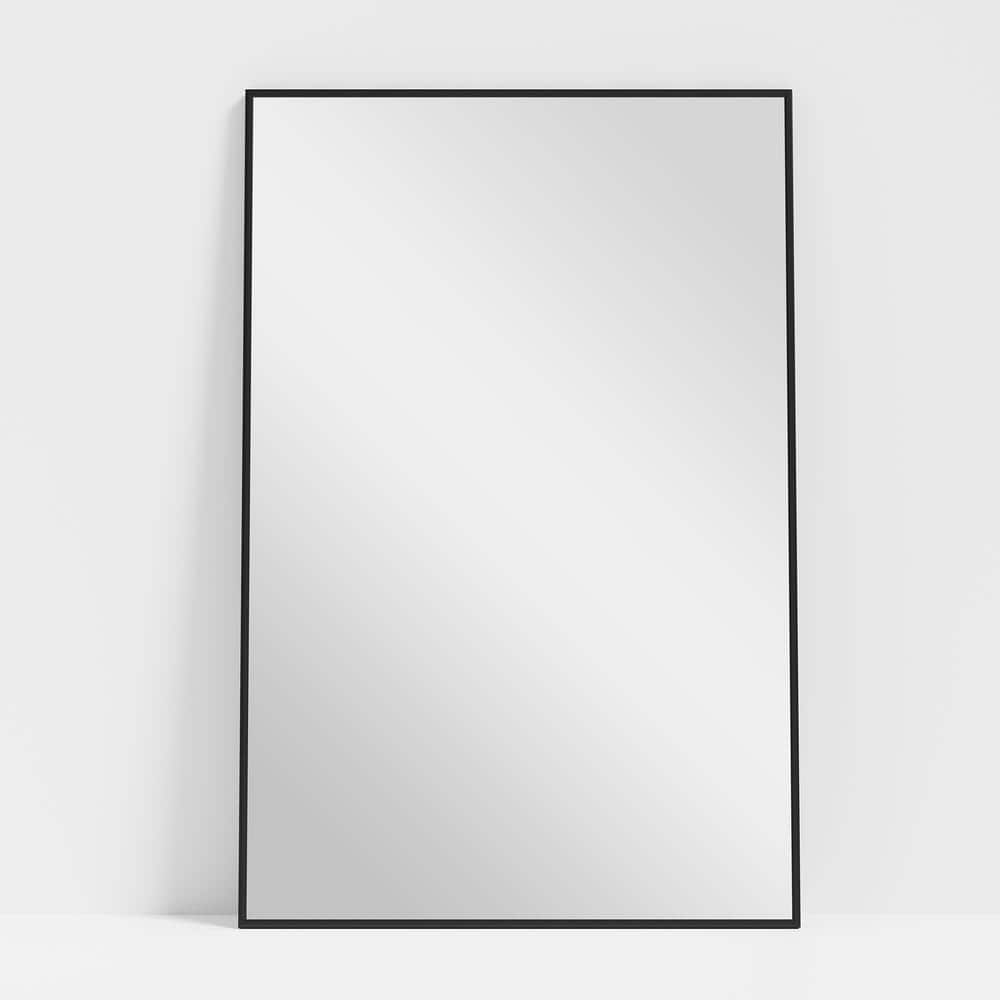 24 in. W x 36 in. H Rectangular Metal Framed Bathroom Wall Mirror in ...