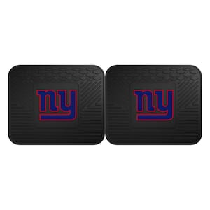 NFL New York Giants Black Heavy Duty 2-Piece 14 in. x 17 in. Vinyl Utility