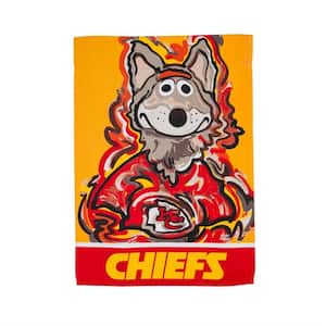 12.5 in. x 18 in. Kansas City Chiefs Justin Patten Artwork Mascot Garden Flag