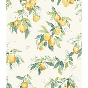 Lemonade Yellow Pre-Pasted Non-Woven Wallpaper Sample