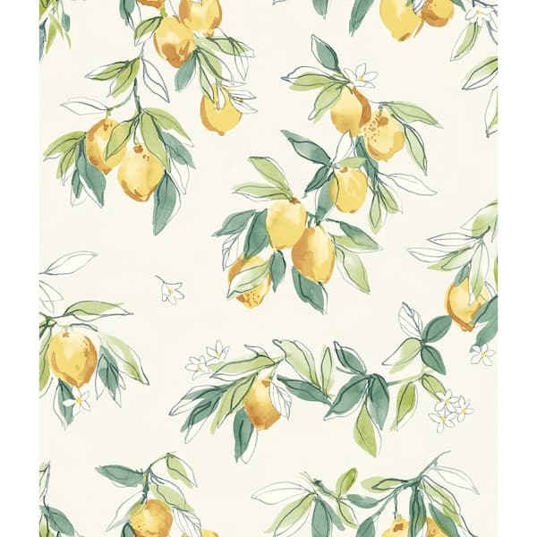 Chesapeake Lemonade Yellow Pre-Pasted Non-Woven Wallpaper Sample
