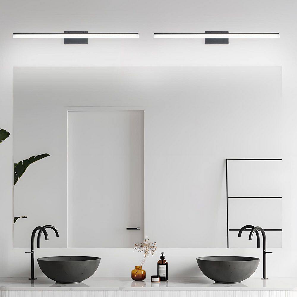 39 in. Modern 1 Light Sleek Black Vanity Light with Metal price history on PriceWatchPro