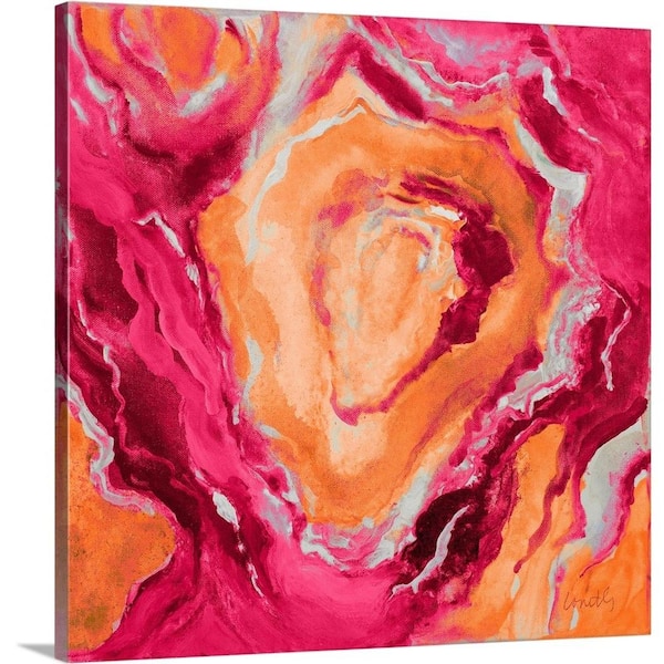 GreatBigCanvas 24 in. x 24 in. "Mystique Sherbet" by Lanie Loreth Canvas Wall Art
