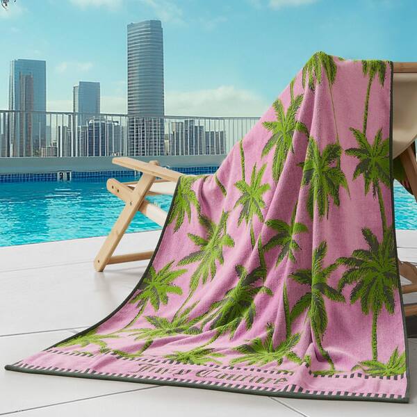 JUICY COUTURE Juicy Palm Trees Pink/Green Floral Cotton