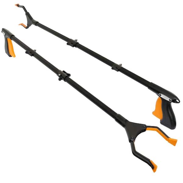 40 in. Flexible Folding Grabber Tool Rotating Head Heavy Duty Reacher for Elderly Disabled Trash Picker (2-Pack)