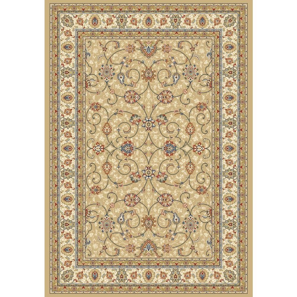 Home Decorators Collection Vaughan Light Gold/Ivory 4 ft. x 6 ft