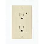 Leviton Decora Plus 15 Amp Commercial Grade Tamper Resistant Self ...