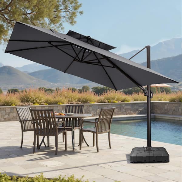 80 lb patio umbrella stand Island Umbrella Classic Bronze Patio Umbrella Base NU5408 at Lowes.com