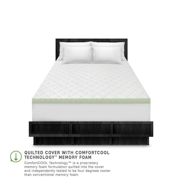 BedStory Full Mattress Topper 3 inch, Foam Bed Topper with Removable Cover,  Memory Foam Mattress Topper 1.5 Plus Foam Mattress Topper 1.5, Cooling