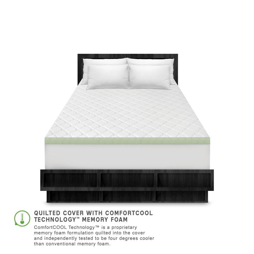 SensorPEDIC 3-Inch Ultimate Cooling Luxury Quilted Memory Foam Bed Topper 3 in. Medium Deep Pocket Memory Foam King Mattress Topper SensorPEDIC 3-Inch Ultimate Cooling Luxury Quilted Memory Foam Bed Topper 3 in. Medium Deep Pocket Memory Foam King Mattress Topper - 3