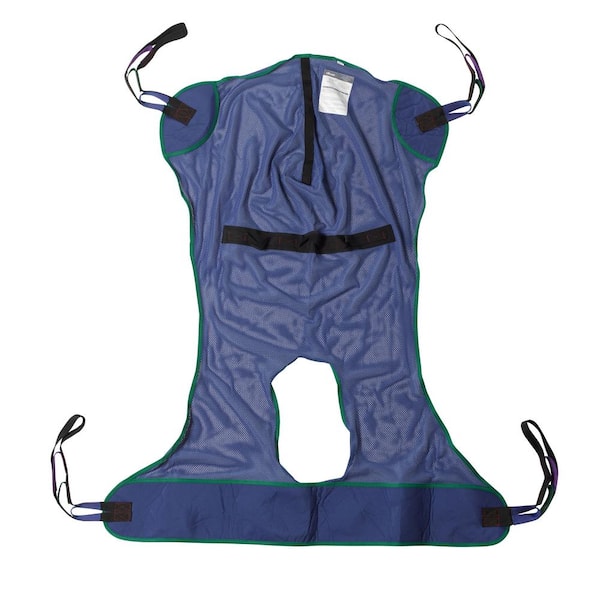 Drive Medical Large Full Body Patient Lift Sling and Mesh with Commode Cutout
