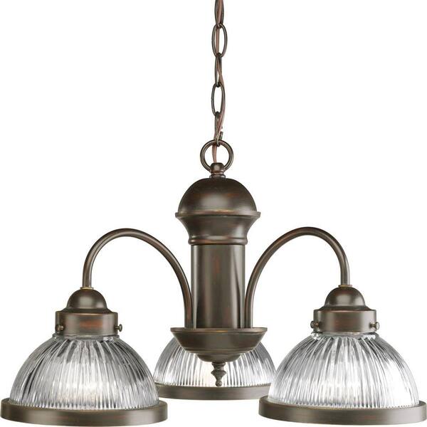 Progress Lighting 3-Light Antique Bronze Chandelier