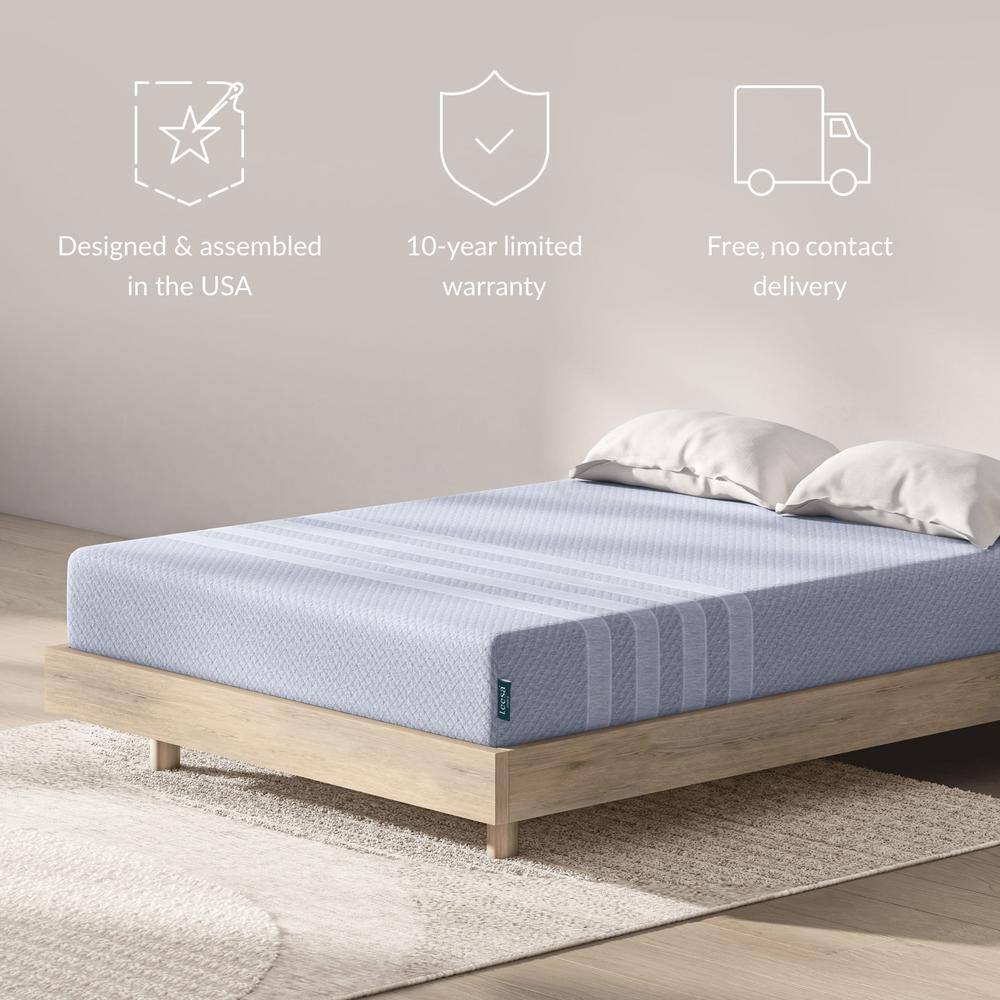 Twin 10'' Medium Memory Foam Mattress with Cooling Technology