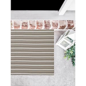 Great Plains Multi-Purpose Utility Mat Collection, Modern Stripe, Taupe, 27x45''