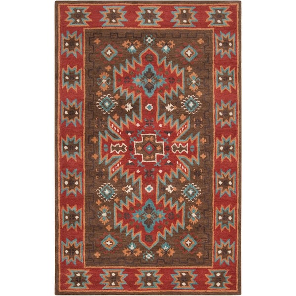 Artistic Weavers Vista Dark Brown 5 ft. x 8 ft. Indoor Area Rug