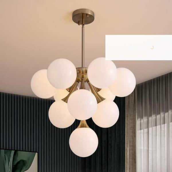 Modern Chandelier 35 in.10-Lights Gold Chandelier for Dining Room, Living Room, Foyer, Bedroom