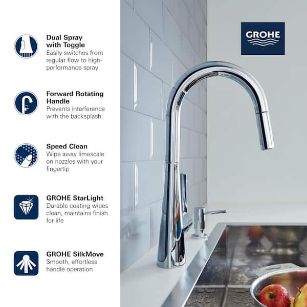 Zedra Single-Handle Pull-Out Sprayer Kitchen Faucet with Dual Spray in Brushed Cool Sunrise