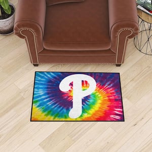 Philadelphia Phillies Tie Dye 2 ft. x 3 ft. Starter Mat Area Rug