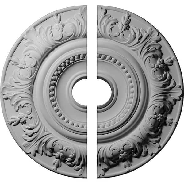 20-7/8 in. x 3-1/2 in. x 1-1/4 in. Biddix Urethane Ceiling Medallion, 2-Piece (Fits Canopies up to 7-1/2 in.)