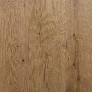 Take Home Sample - Castlebury Weathered Cottage Euro Sawn White Oak Solid Hardwood Flooring - 5 in. x 7 in.