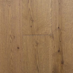 Take Home Sample - Castlebury Weathered Cottage Euro Sawn White Oak Click Engineered Flooring - 5 in. x 7 in.