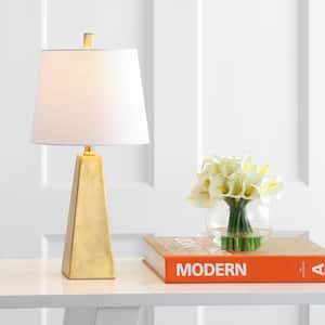 Alexis 20.5 in. Gold Leaf Resin LED Table Lamp