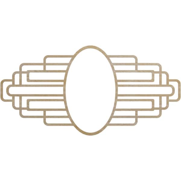 Ekena Millwork 28 in. x 10.75 in. x 0.375 in. Wood Medallion Moulding