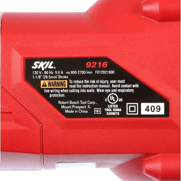 Flex Power Tools SKIL 120V 9.0 AMP Reciprocating Saw 