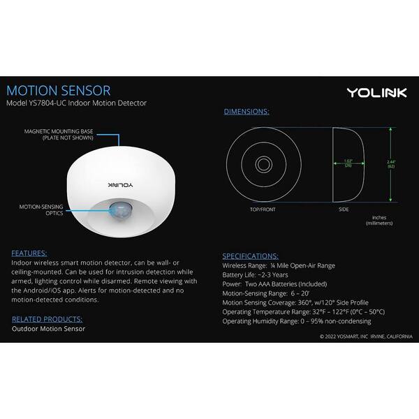  YoLink LoRa Smart Outdoor Contact Sensor & SpeakerHub