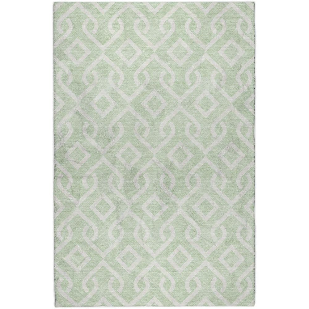Dream Shag Premium Machine Washable Abstract ADS621 Mint 10 ft. x 14 ft. Area Rug price history on PriceWatchPro